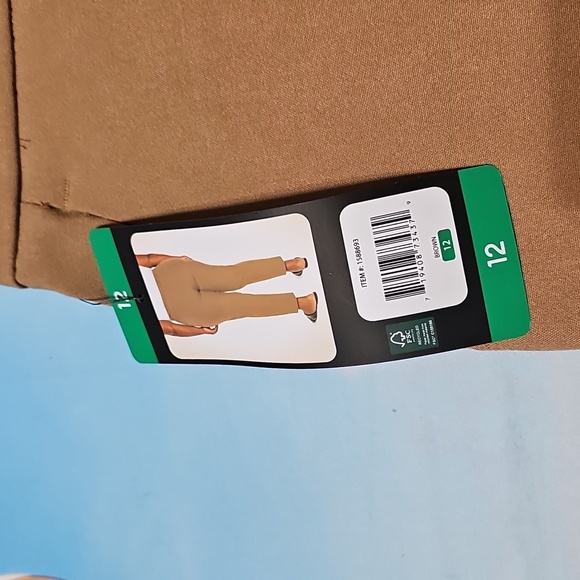 Banana Republic Tan Chinos Tailored Pullon Comfort Pants Size 12 NWT - Picture 2 of 6